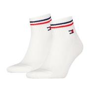 Tommy Men Uni TJ Iconic Quarter Socks Strumpor 2P Vit Strl 43/46 Herr
