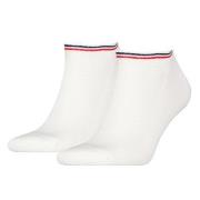 Tommy Men Uni TJ Iconic Sneaker Sock Strumpor 2P Vit bomull Strl 39/42...