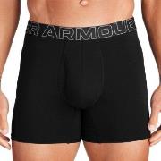Under Armour 3P Perfect Cotton 6in Boxer Svart X-Large Herr