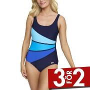 Damella Laura Chlorine Resistant Swimsuit Marin/Blå 36 Dam