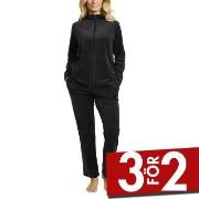 Damella Velour Plain Suit Svart 3XL Dam