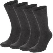 Topeco Strumpor 4P Men Socks Plain Mörkgrå Strl 45/48 Herr