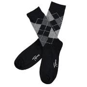 Topeco Strumpor 3P Mens Classic Socks Argyle Svart Strl 41/45 Herr