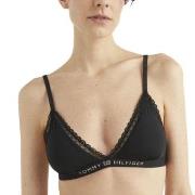 Tommy Hilfiger BH Lace Unlined Triangle Bra Svart Large Dam