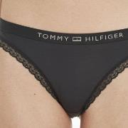 Tommy Hilfiger Trosor Tonal Logo Lace Briefs Svart Large Dam