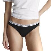 Calvin Klein Trosor 3P Low Rise Bikini Briefs Svart bomull X-Small Dam