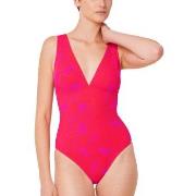 Triumph Flex Smart Summer 05 Padded Cup Swimsuit Rosa Mönstrad Fit Sma...