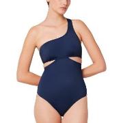 Triumph Summer Mix And Match 03 Padded Swimsuit Navy B 38 Dam