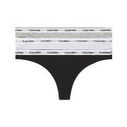 Calvin Klein Trosor 3P Modern Logo Thongs Vit/Grå bomull XX-Large Dam