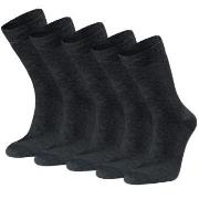 Seger Strumpor 5P Basic Cotton Socks Svart Strl 43/46