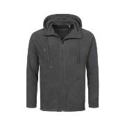 Stedman Hooded Fleece Jacket For Men Grå polyester XX-Large Herr