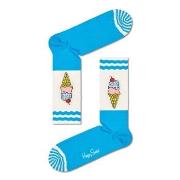 Happy socks Strumpor 3P Ice Cream Sock Ljusblå/Vit bomull Strl 36/40