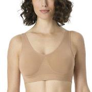 Schiesser BH Bustier Removable Pads Bra Beige polyamid Medium Dam