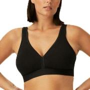 NATURANA BH Athleisure Soft Bra Svart bomull B 80 Dam