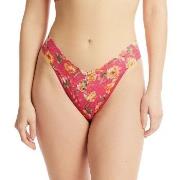 Hanky Panky Trosor 3P Printed Original Rise Thong Rosa blommig nylon O...