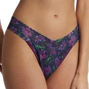 Hanky Panky Trosor 3P Printed Original Rise Thong Mörklila nylon One S...