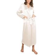 Lady Avenue Pure Silk Long Robe Benvit silke Large Dam