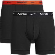 Nike Kalsonger 4P Cotton Stretch Boxer Brief Svart/Orange bomull Mediu...