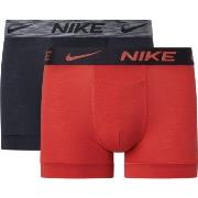 Nike Kalsonger 4P Dri-Fit ReLuxe Trunk Röd/svart X-Large Herr
