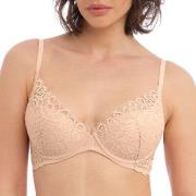 Wacoal BH Raffine Plunge Push Up Bra Beige D 90 Dam
