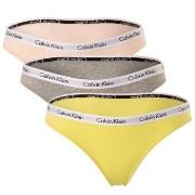 Calvin Klein Trosor 9P Carousel Bikinis Rosa/Gul bomull X-Small Dam