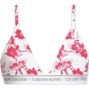 Calvin Klein BH 2P CK One Cotton Triangle Bra Rosa blommig Small Dam