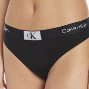 Calvin Klein Trosor 3P CK96 Cotton Thong Svart bomull Medium Dam