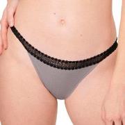 Sloggi Trosor 2P GO Ribbed Tanga Briefs Svart/Grå ekologisk bomull X-L...