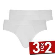 Jockey Kalsonger 2P Microfiber Air Brief Vit polyamid Large Herr