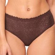 Sloggi Trosor 2P ZERO Feel Lace 2.0 High Waist Brief Brun Small Dam