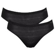 Sloggi Trosor 6P ZERO Motion Ultra High Leg Brief Svart polyester Larg...