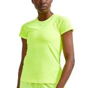 Craft ADV Essence SS Slim Tee W Limegrön polyester Medium Dam