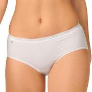 Sloggi Trosor 2P Basic Plus Midi Briefs Vit bomull 50 Dam