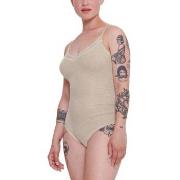 Sloggi GO Ribbed Bodysuit Elfenben bomull X-Small Dam