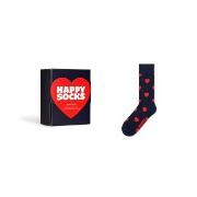 Happy socks Strumpor Heart Sock Gift Box Marin mönstrad bomull Strl 36...