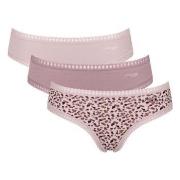 Sloggi Trosor 3P GO Crush Hipster Briefs Sand/rosa bomull XX-Large Dam