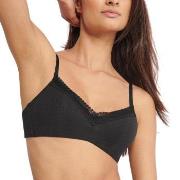 Sloggi BH GO Ribbed Padded Bra Svart X-Small Dam