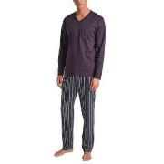 Calida Relax Streamline 5 Pyjama Plommon bomull Medium Herr