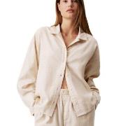 Calvin Klein LS Button Down Beige bomull Large Dam