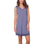 Lady Avenue Bamboo With Short Sleeve Nightdress Blå Bambu X-Large Dam