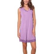 Lady Avenue Bamboo With Short Sleeve Nightdress Lila Bambu X-Small Dam