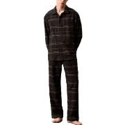 Calvin Klein Men Flannel Sleep Pant Svart bomull Medium Herr