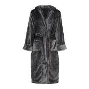 Decoy Long Terry Robe With Hood Grå polyester Large Dam