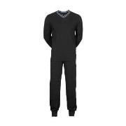 JBS V-Neck Jersey Pyjamas Svart bomull XX-Large Herr