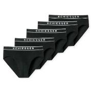 Schiesser Kalsonger 5P 95-5 Organic Cotton Rio Briefs Svart bomull XX-...