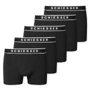 Schiesser Kalsonger 5P 95-5 Organic Cotton Short Svart bomull XX-Large...