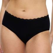 Triumph Trosor Feel Of Cotton Midi Brief Svart bomull 36 Dam