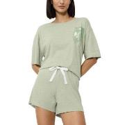 Triumph Endless Comfort Short Sleeve Pyjama Ljusgrön 44 Dam