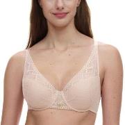 Chantelle BH Origins Lace Lightweight Plunge Bra Beige nylon D 70 Dam