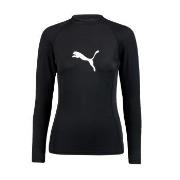 Puma Women Swim Rash Guard Svart Large Dam